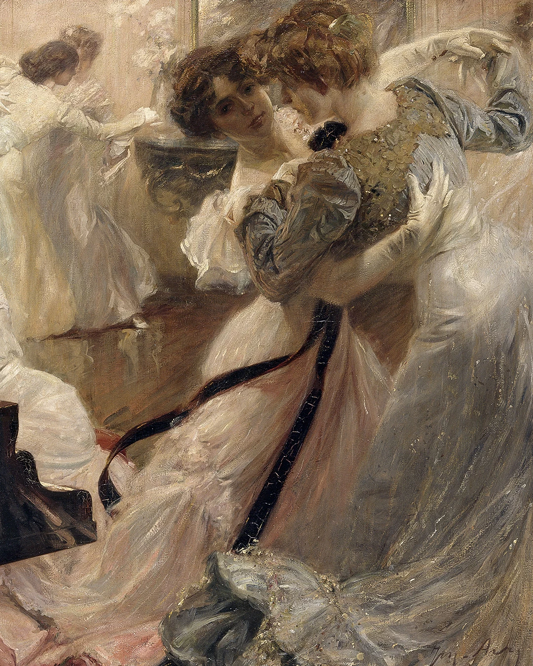 Ballo bianco. Belle époque, 1903 - Petit Palais, dettaglio